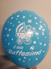 20 PALLONCINI IL MIO BATTESIMO CELESTE GLOBO celesti ?