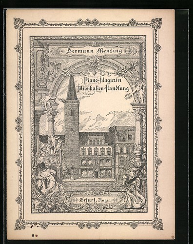 Carta rappresentante erfurt - carta,