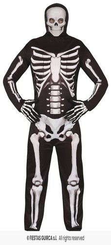 Costume scheletro teschio - costume,