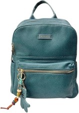 Naj Oleari Zaino Donna, Color Acqua Marina, con Tasca Esterna, 30x25x13 cm