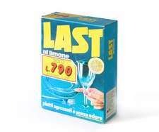 LAST Detersivo PIATTI al LIMONE in polvere ANNI 70 80 Scatola VINTAGE Sigillata