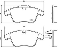 BREMBO P36022 Kit pastiglie