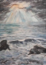 Dipinto ad olio paesaggio