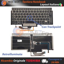 Tastiera Italiana TOSHIBA Portege Z10T Z15T Retroilluminata e con Trackpoint