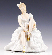 Statuina porcellana vintage Wallendorf Germania 6,25" PRIMBA LLERINA BALLERINA