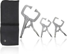 DCT C Morsetti per Lavorazione Legno Saldatura Bloccaggio Pinze Set Metallizzato 