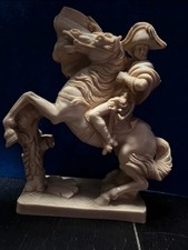 Napoleone a cavallo statua beige pesante 35 cm Vintage