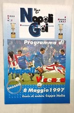 NAPOLI LANEROSSI VICENZA 8/5/1997 MATCH PROGRAM FINALE COPPA ITALIA ANDATA