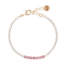 Bracciale con zirconi bianchi e rosa donna Stroili 1685835 acciaio