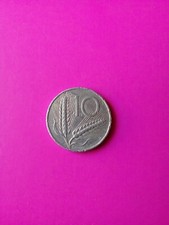 monete italiane in lire, rara, moneta 10 lire 1952-SPIGHE-ARATRO buono stato