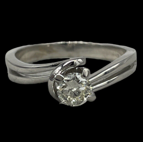 Solitario con diamante 35 - con, 0,35