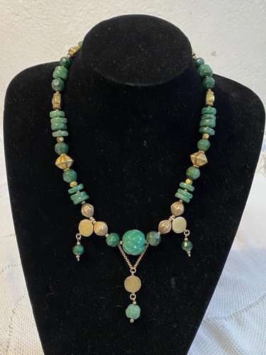 Collana etnica boho - , verde