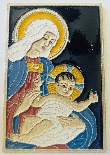 Madonna con bambino piastrella - madonna,