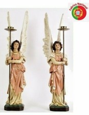 COPPIA ANGELI CON CANDELABRO
