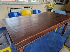 tavolo da salotto in legno stile etnico