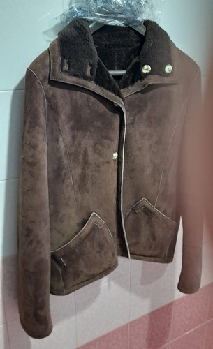 Giubbino donna pelle marrone - giubbino,