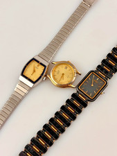 Lotto 3 Orologi Donna Quarzo Non Funzionanti Vintage Varie Marche Per Ricambi