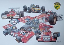 Litografia Tecno Bologna Formula 1 Disegno Di Paolo D'Alessio Prova D'autore Cop