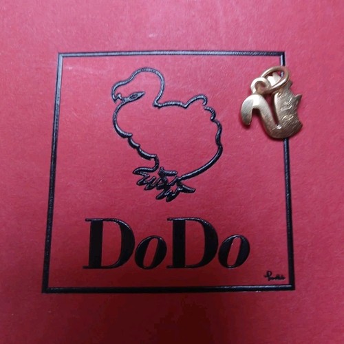 Dodo ciondolo pendente oro - in,