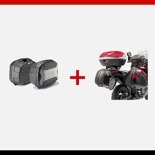 Kit givi trk35bnpack2 valigie - givi,