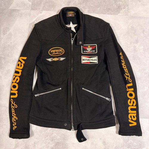 Vanson felpa uomo nero - felpa, cotone