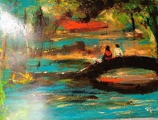 dipinto olio su tela del maestro Renato Giusti 