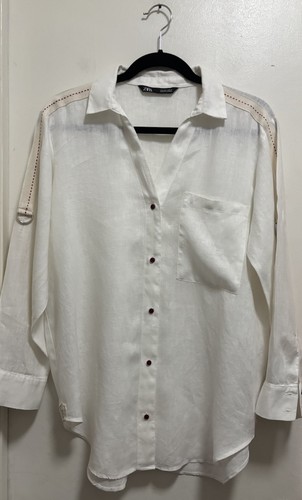 Blusa zara 100 lino - zara,