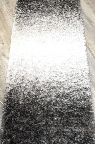 Tappeto peloso bianco grigio - tappeto,
