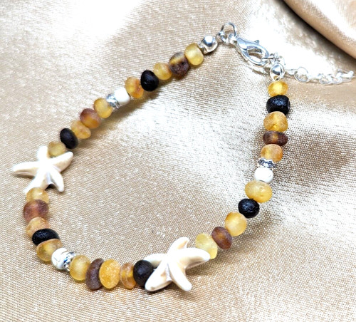 Bracciale ambra naturale - bracciale,