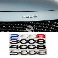 PER PEUGEOT 2008 5008 1PZS Anteriore Posteriore Metallo LOGO Emblemi Ornaments 2020-2022