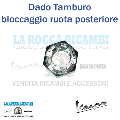 Dado ruota tamburo mozzo - dado,
