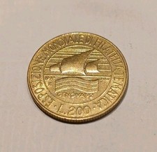 MONETA DA 200 LIRE ESPOSIZIONE