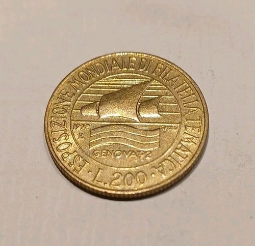 Moneta 200 lire - moneta,