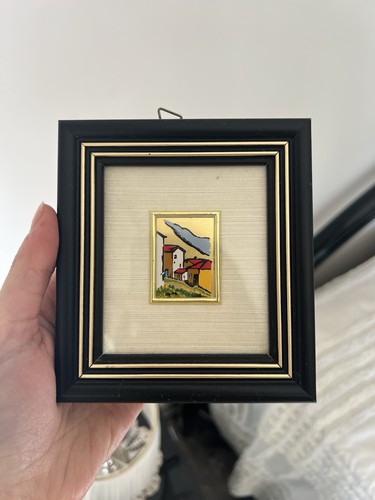 Quadretti vintage foglia oro