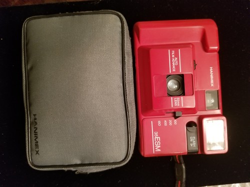 Hanimex 35esm camera red with - 35esm, camera-red