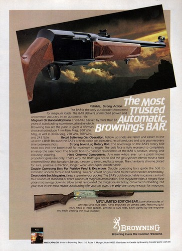 Pubblicità browning bar 1982 - pubblicità,