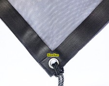 8'x8' 8x8 2,4x2,4m Nero Doppia Rete Scrim per Farfalla Sopraelevata