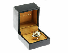 Anello Bulgari oro bianco giallo 18 Kt oro 750 scatola originale vintage
