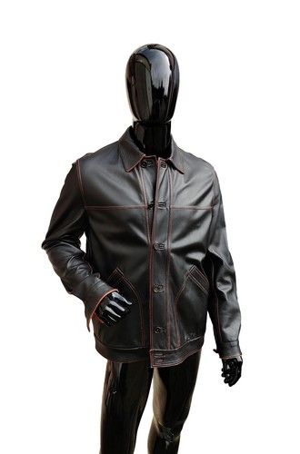 Brioni leather trucker jacket - brioni,
