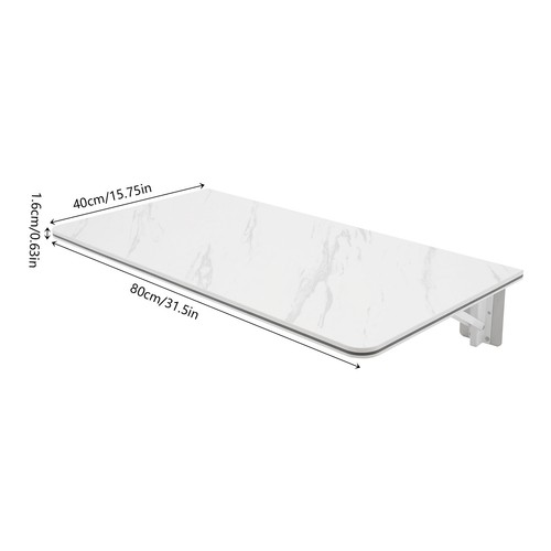 80x40cm white wall - 80x40cm, wall-mounted