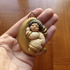 Thun Calamita Angelo Dormiente Su Mezzaluna Altezza 5 cm RARO