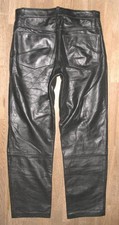 Jeans In Pelle Neri Uomo In