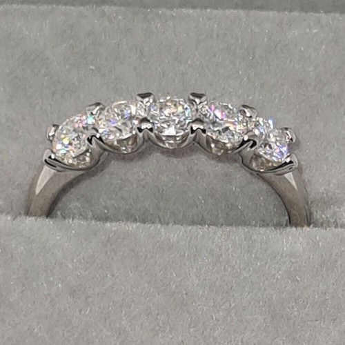 Anello fascia mezza - , eternità