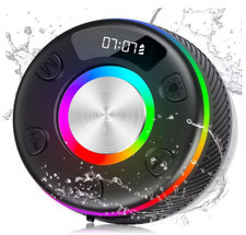 Cassa Doccia Bluetooth 5.3 Speaker Wireless con Luce LED Display e Impermeabile