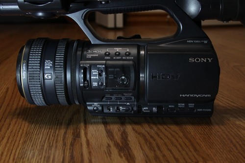 Sony hdr fx1000 videocamera - sony,