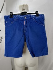 Articolo e3571 shorts uomo Dsquared2 blu elettrico, taglia XS, vita 40cm, fianch