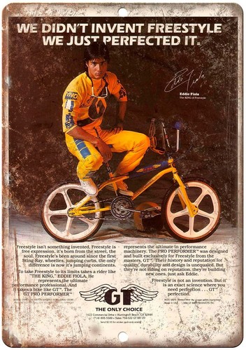 Bmx freestyle insegna - gt,