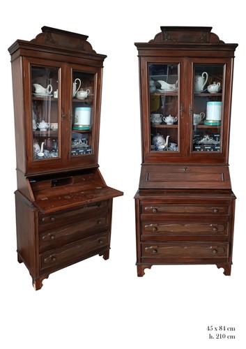 Credenza con vetrina ribalta - con, e