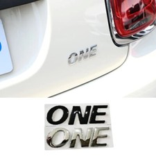 Per MINI ONE & PLUS 1PCS logo in metallo posteriore emblemi e ornamenti adesivi 3D