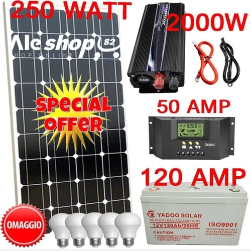 Kit fotovoltaico pannello - 2, kw